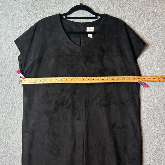 Chico's Dress Womens 2.5 (14 L) Black Fringe Hem Sleeveless Bohemian Festival - Picture 5 of 9